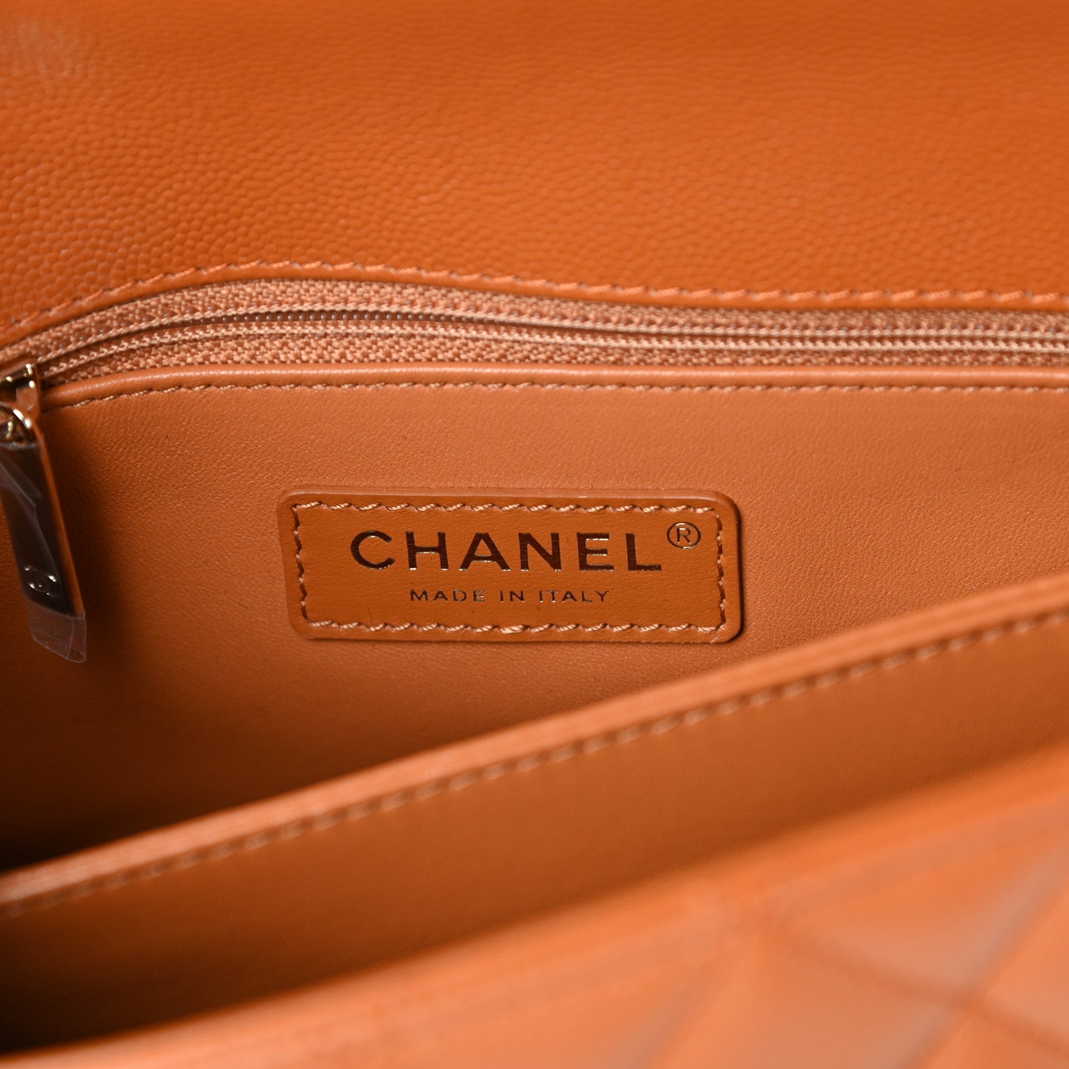 Chanel Caviar Quilted Mini Coco Handle Flap Light Brown 6 of 10