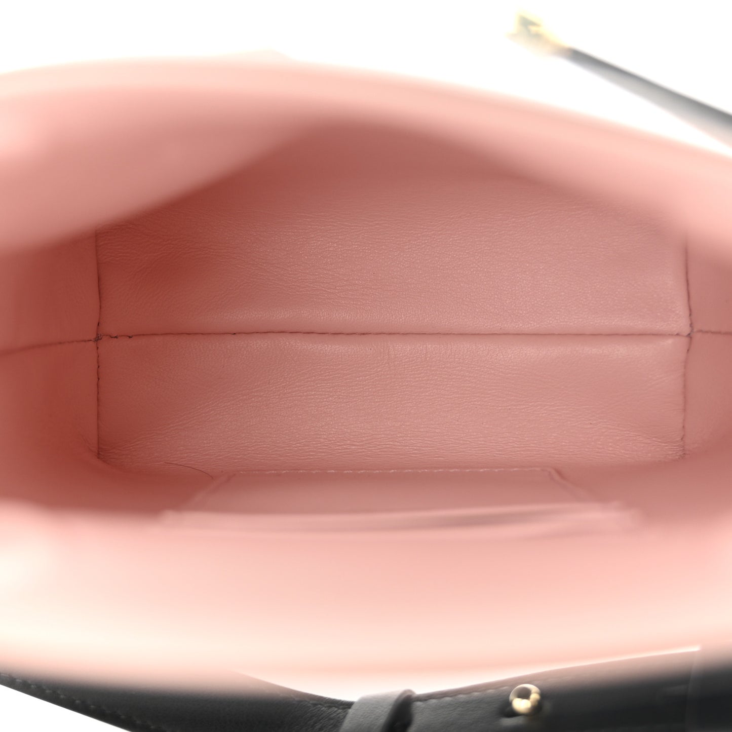 Calfskin Hug Two Tone Smartphone Holder Black Nylund Pink