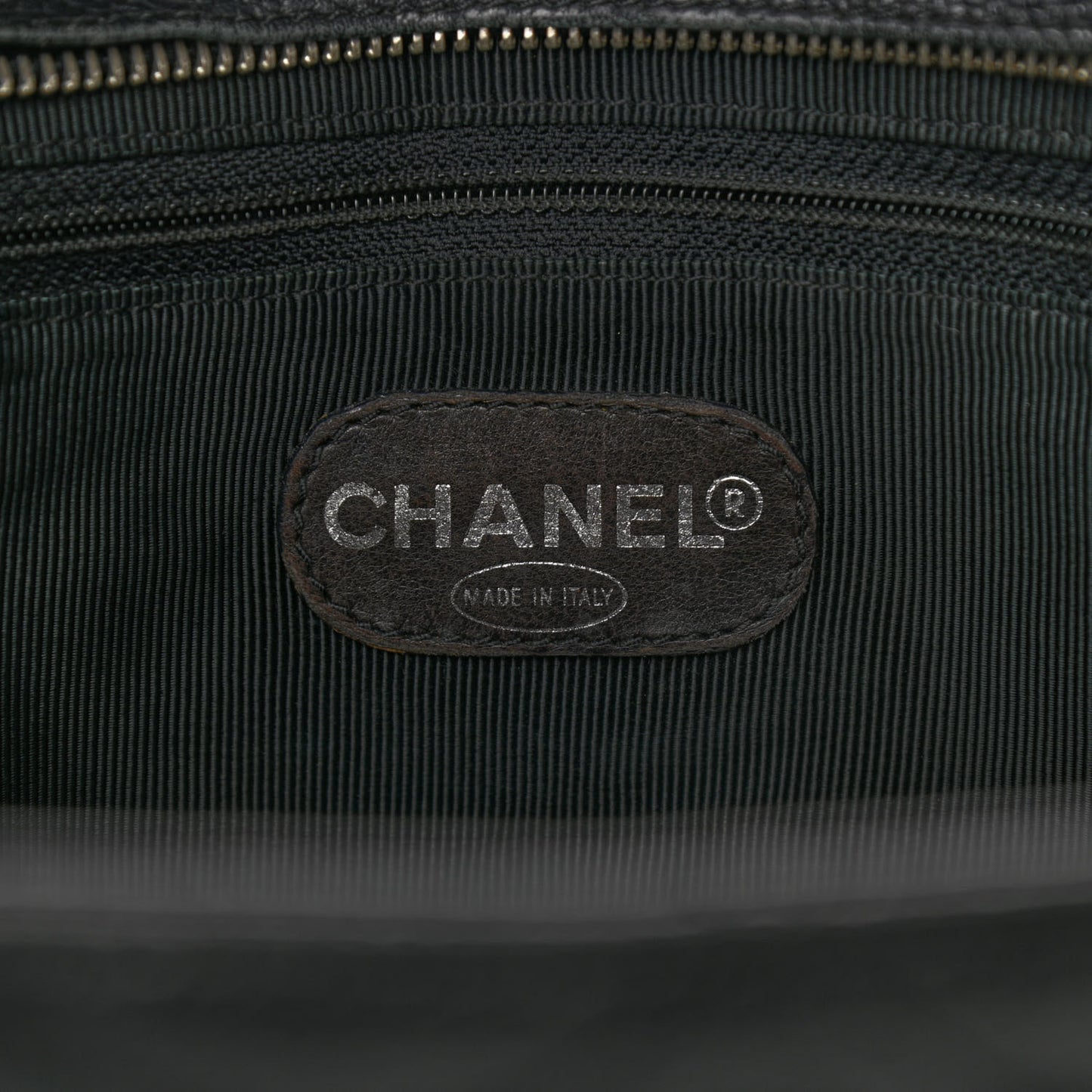 Caviar Quilted Flap Shoulder Bag Black