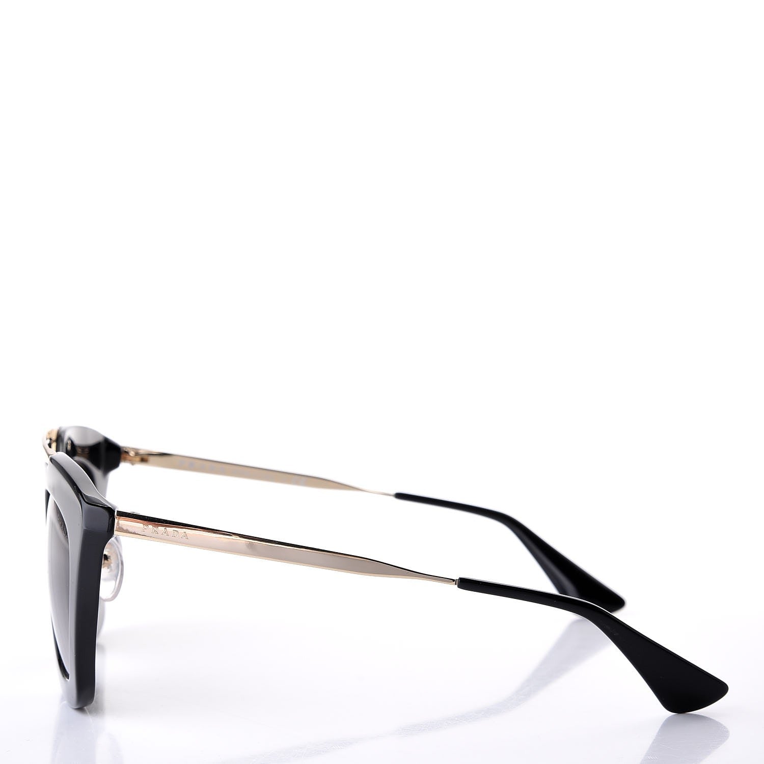 Prada Acetate Cinema Sunglasses SPR 09Q Black 4 of 7