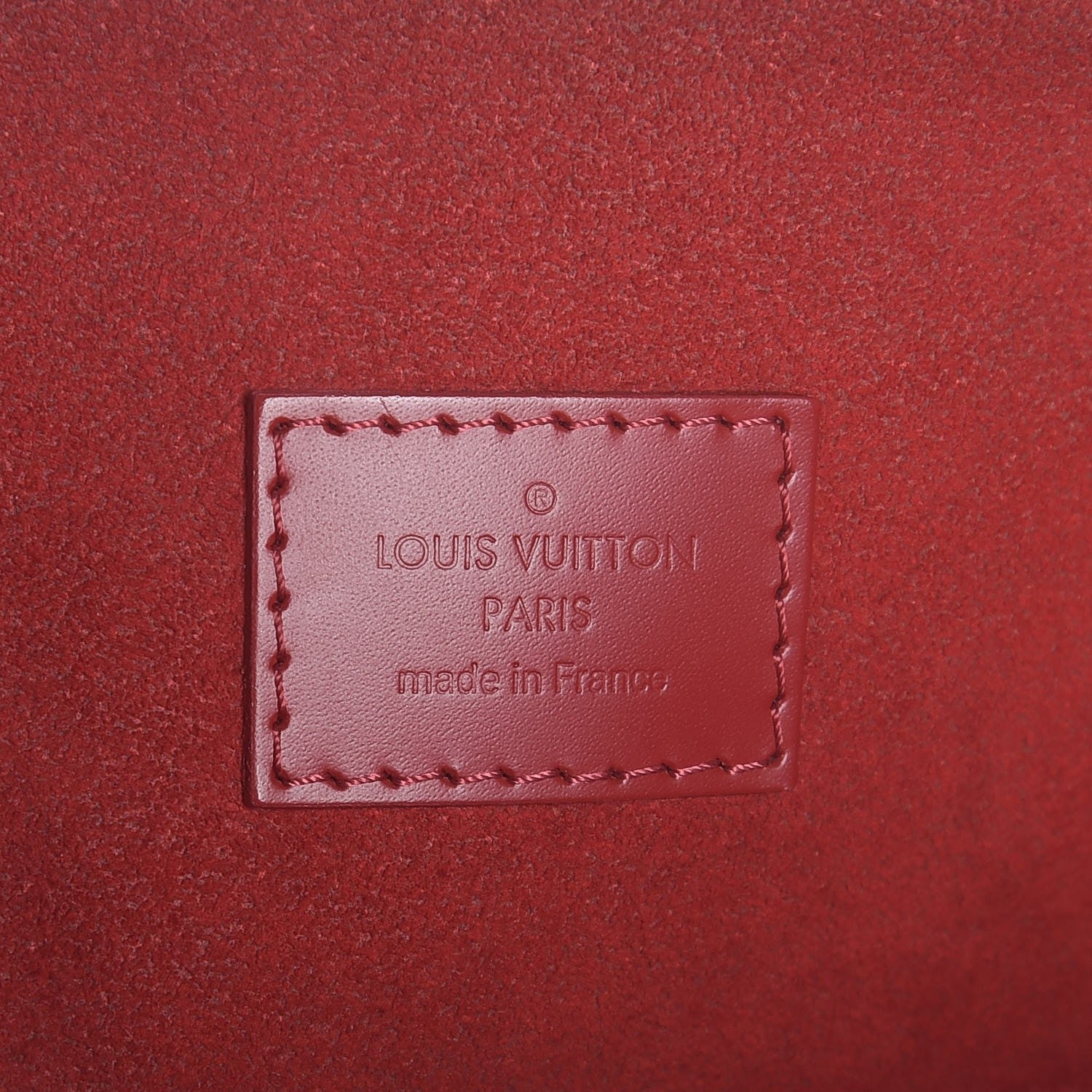 Louis Vuitton Damier Ebene Caissa Hobo Cherry 6 of 7