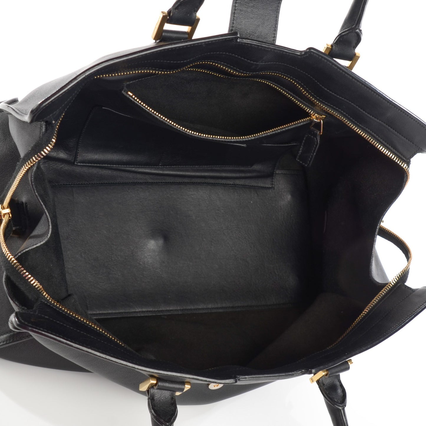 Calfskin Medium Classic Y Cabas Black