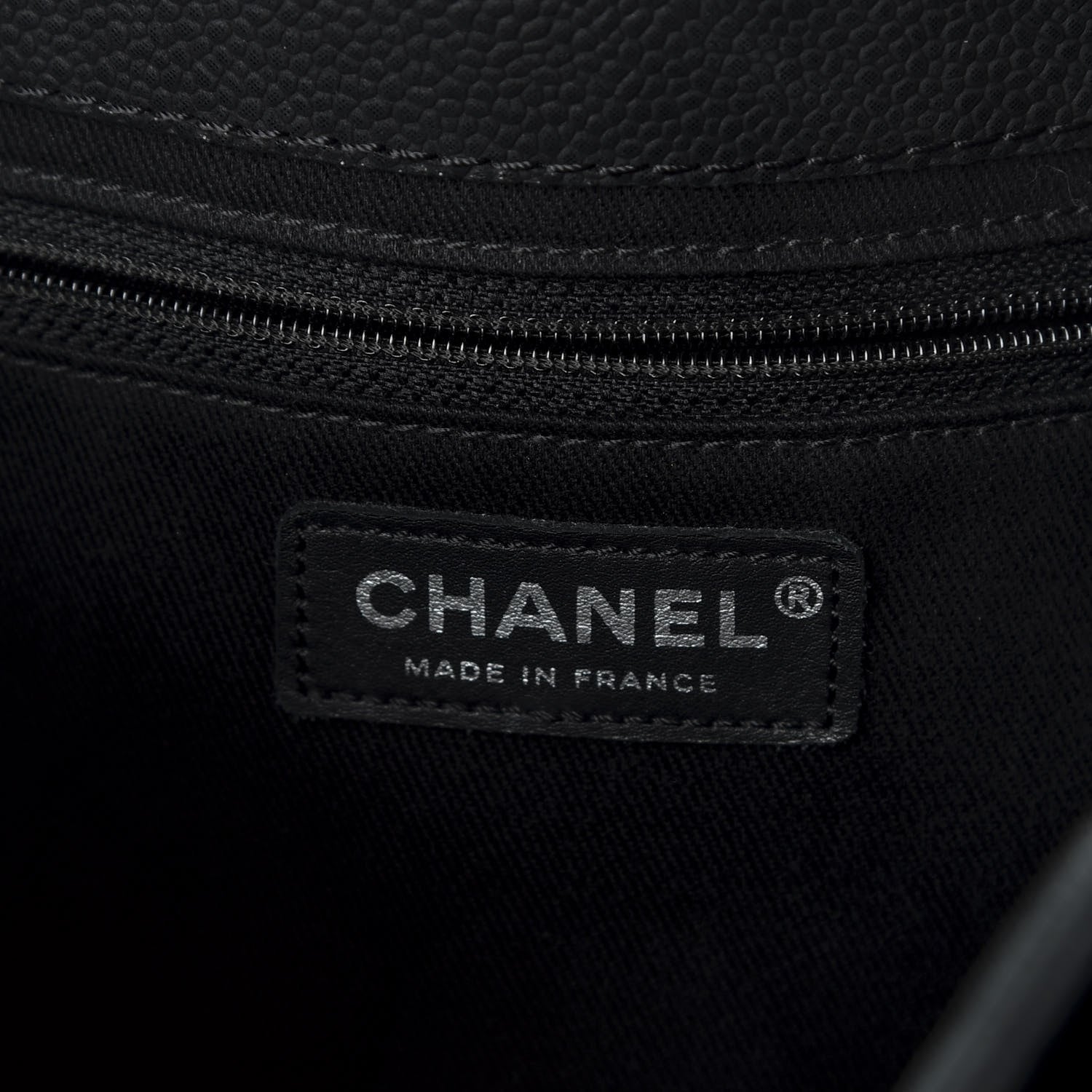 Chanel Iridescent Caviar Medium Lady Pearly Flap Black 6 of 10