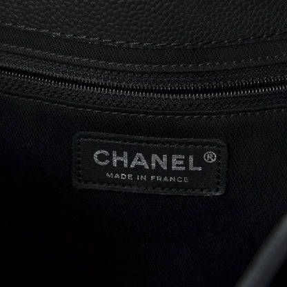 Chanel Iridescent Caviar Medium Lady Pearly Flap Black 6 of 10