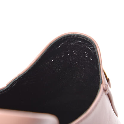 Gucci Malaga Kid Horsebit Princetown Mid Heel Mules 36 Crystal Pink 9 of 10
