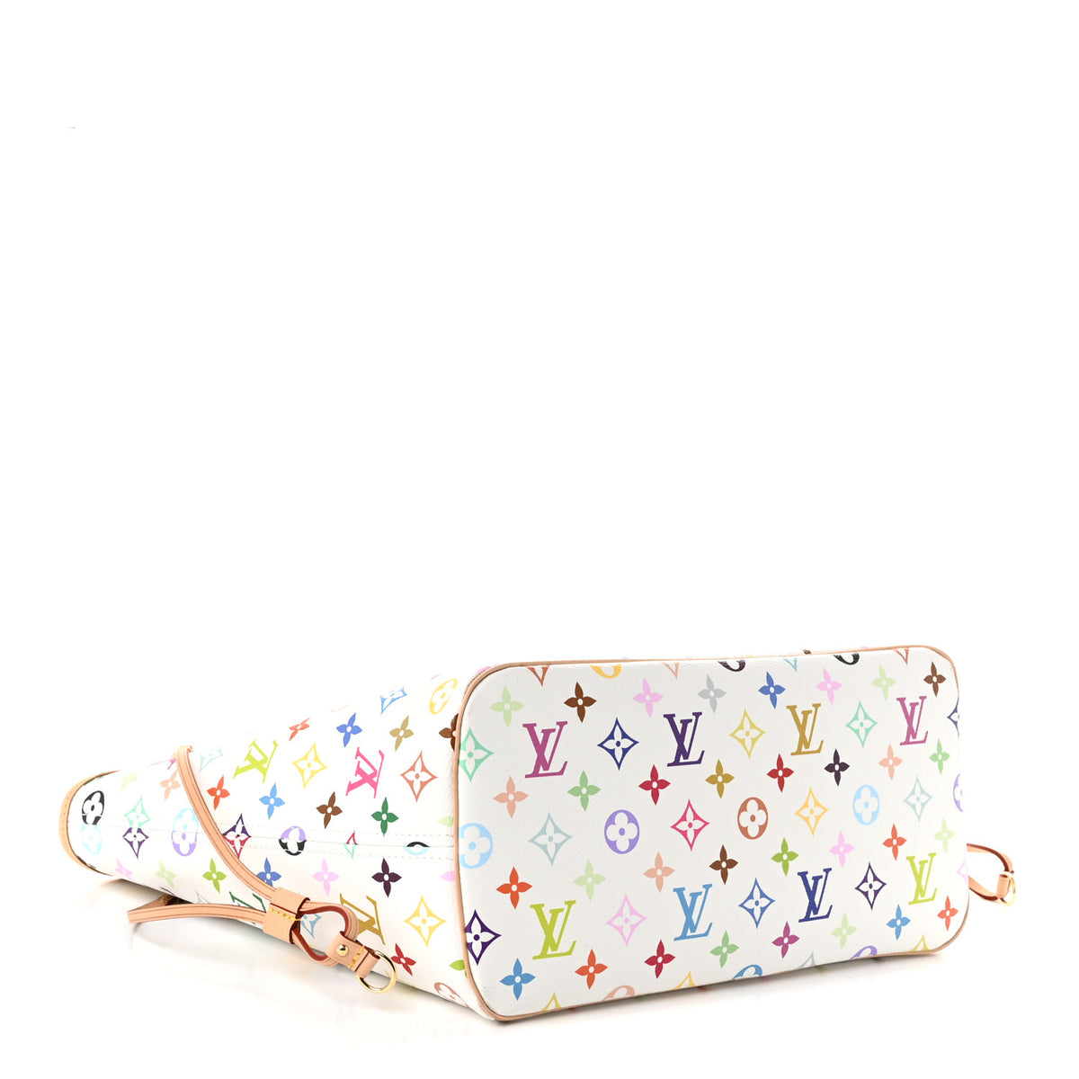 LV X TM Monogram Multicolor Neverfull MM White