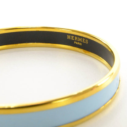 Hermes Enamel Narrow Caleche Bracelet PM Bleu 5 of 8