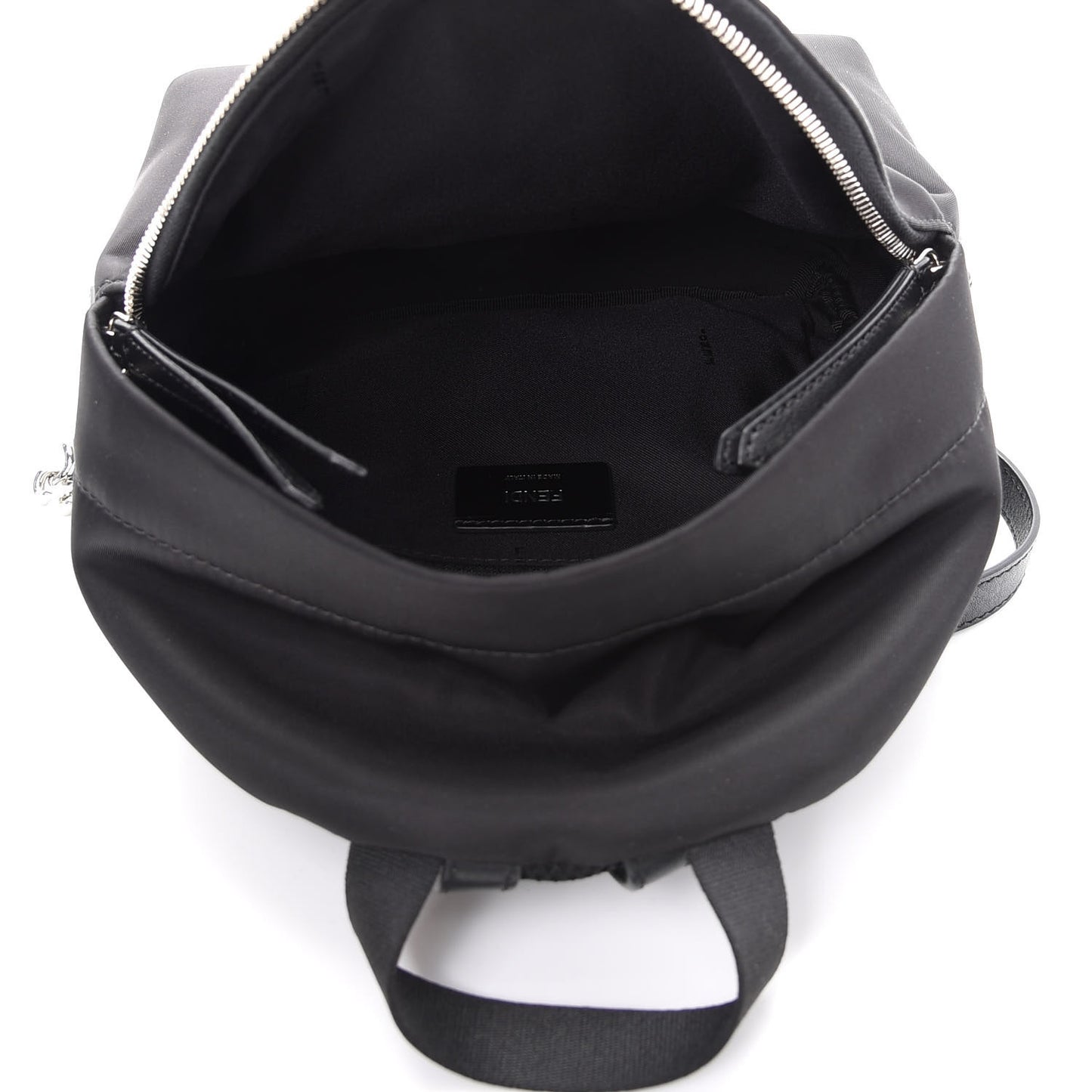 Nylon Shearling Vitello Dolce Lightbulb Mini Backpack Black Bubblegum