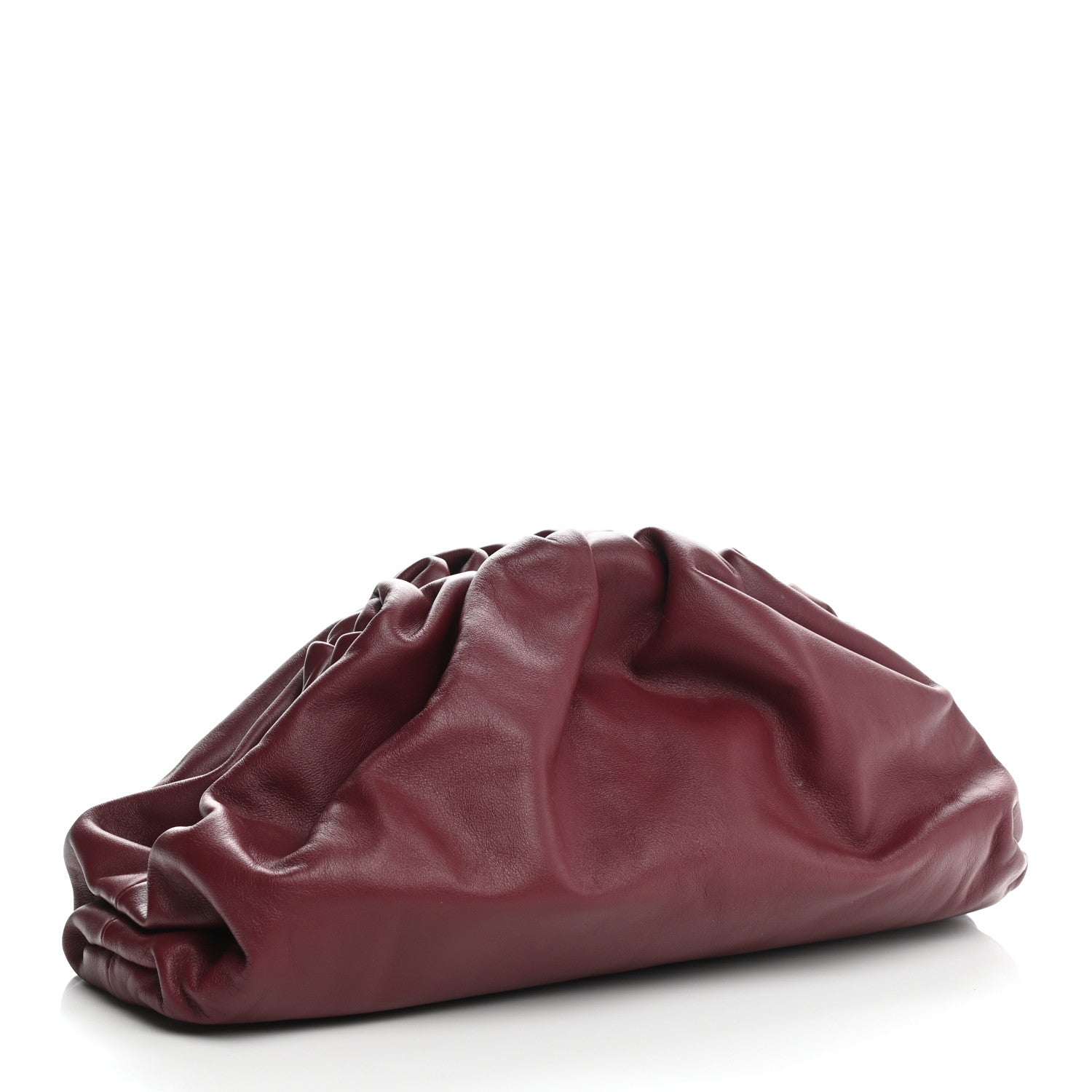 Bottega Veneta Smooth Butter Calf The Pouch Oversized Clutch Bordeaux 3 of 8