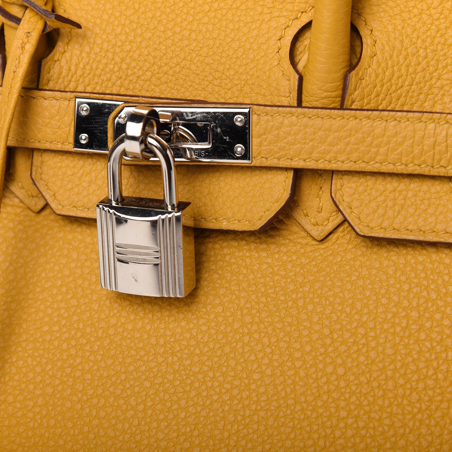 Hermes Togo Birkin 25 Jaune Ambre 13 of 16