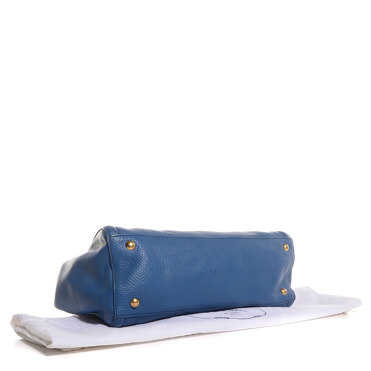 Prada Vitello Daino Tote Cobalto 4 of 11