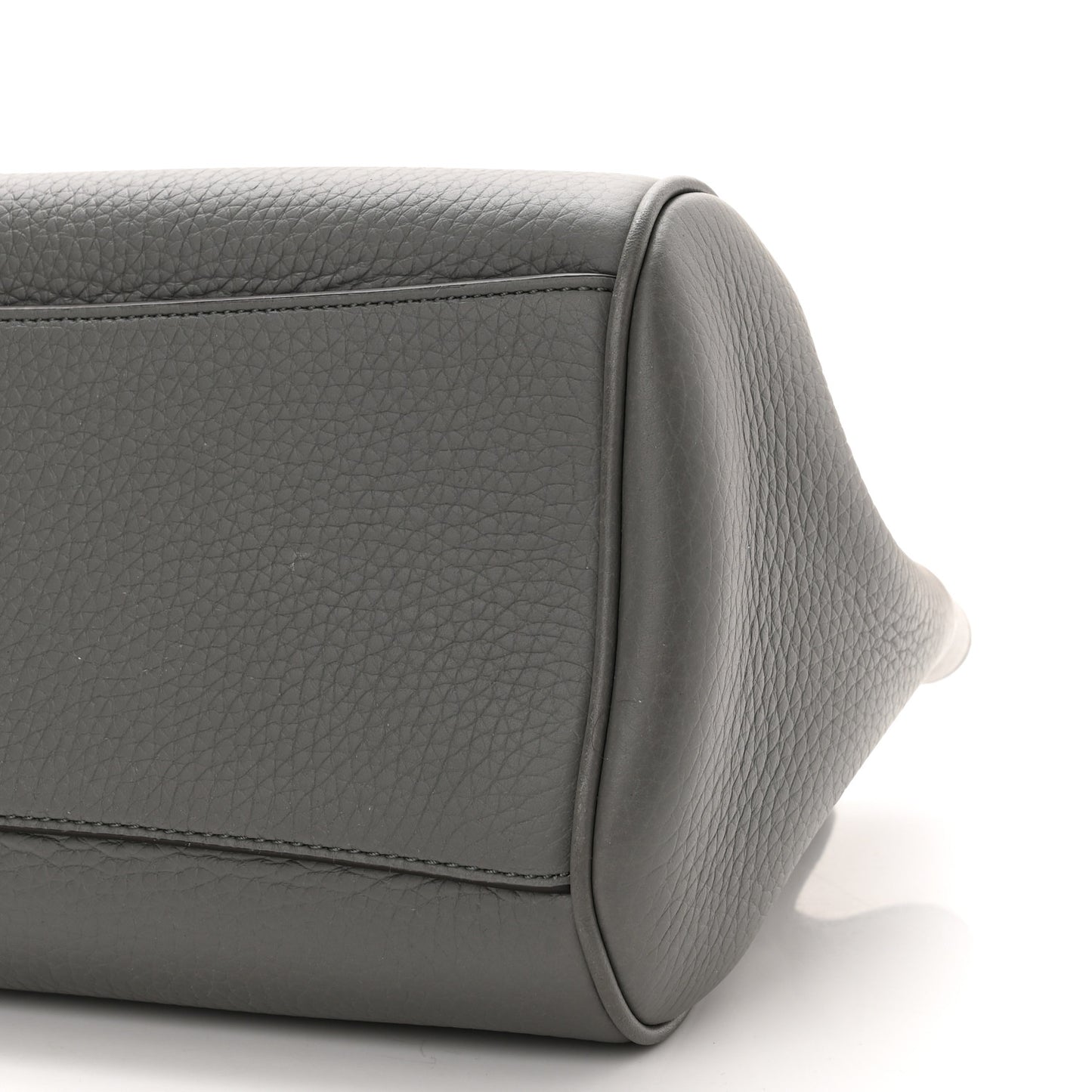 Heavy Grain Small Belted Bayswater Tote Charcoal
