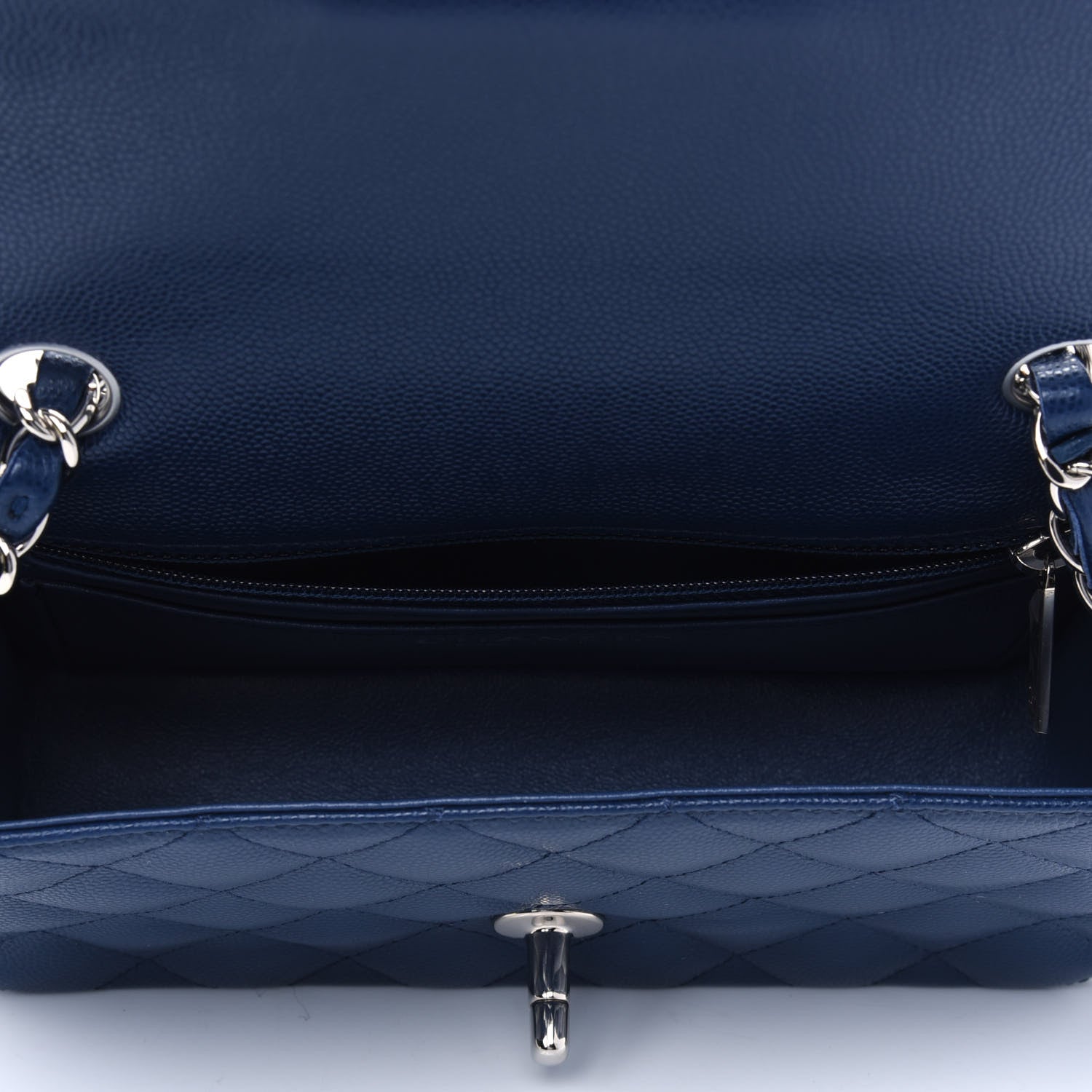 Chanel Caviar Quilted Mini Rectangular Flap Navy 3 of 4