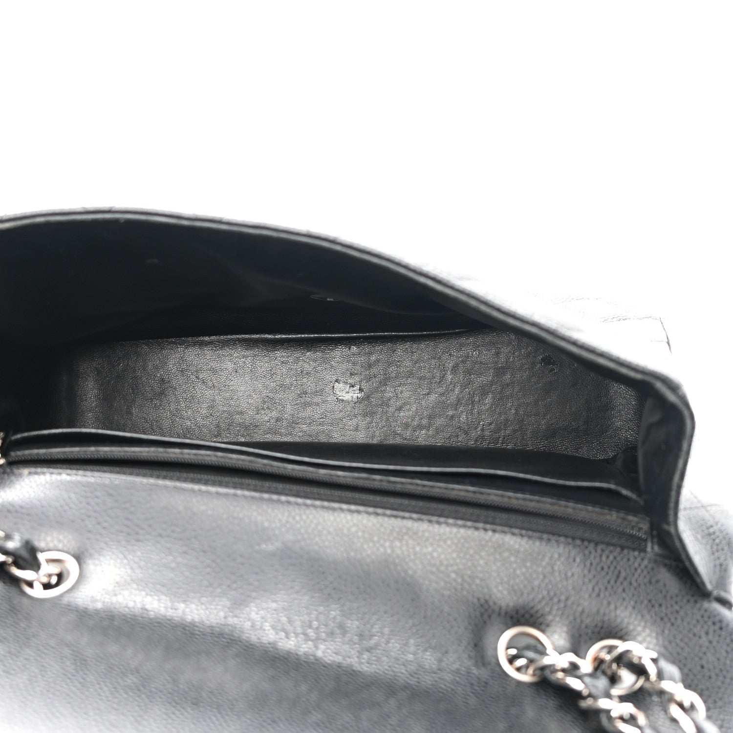 Chanel Caviar Quilted Jumbo Single Flap Black 5 of 9