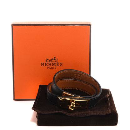 Hermes Chamonix Kelly Double Tour Bracelet XS Black 4 of 8