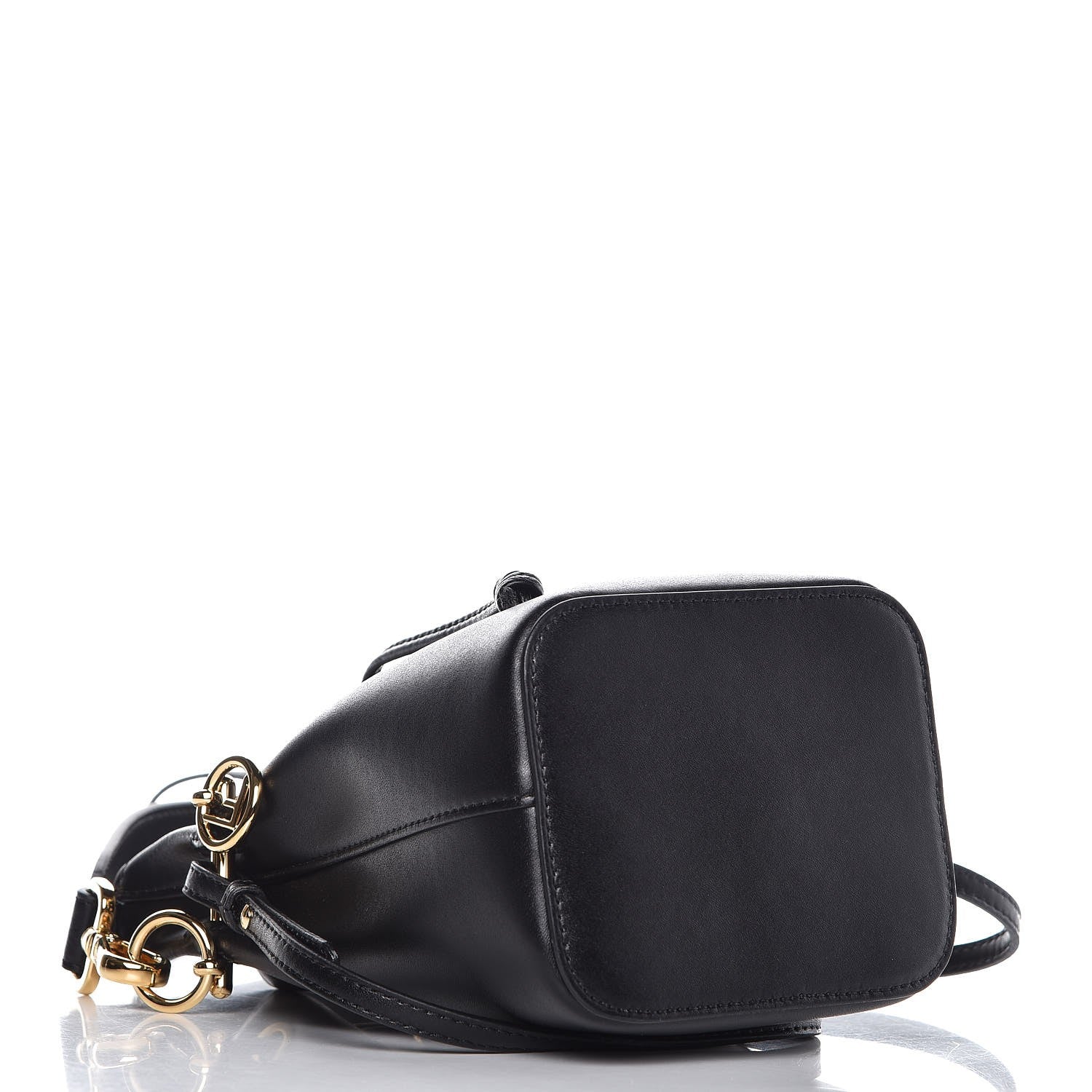 Fendi Vitello Liberty Lucido F is Fendi Mini Mon Tresor Bucket Bag Black 4 of 11