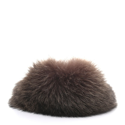 Hermes Fox Fur Silk Muffler Collar 3 of 7