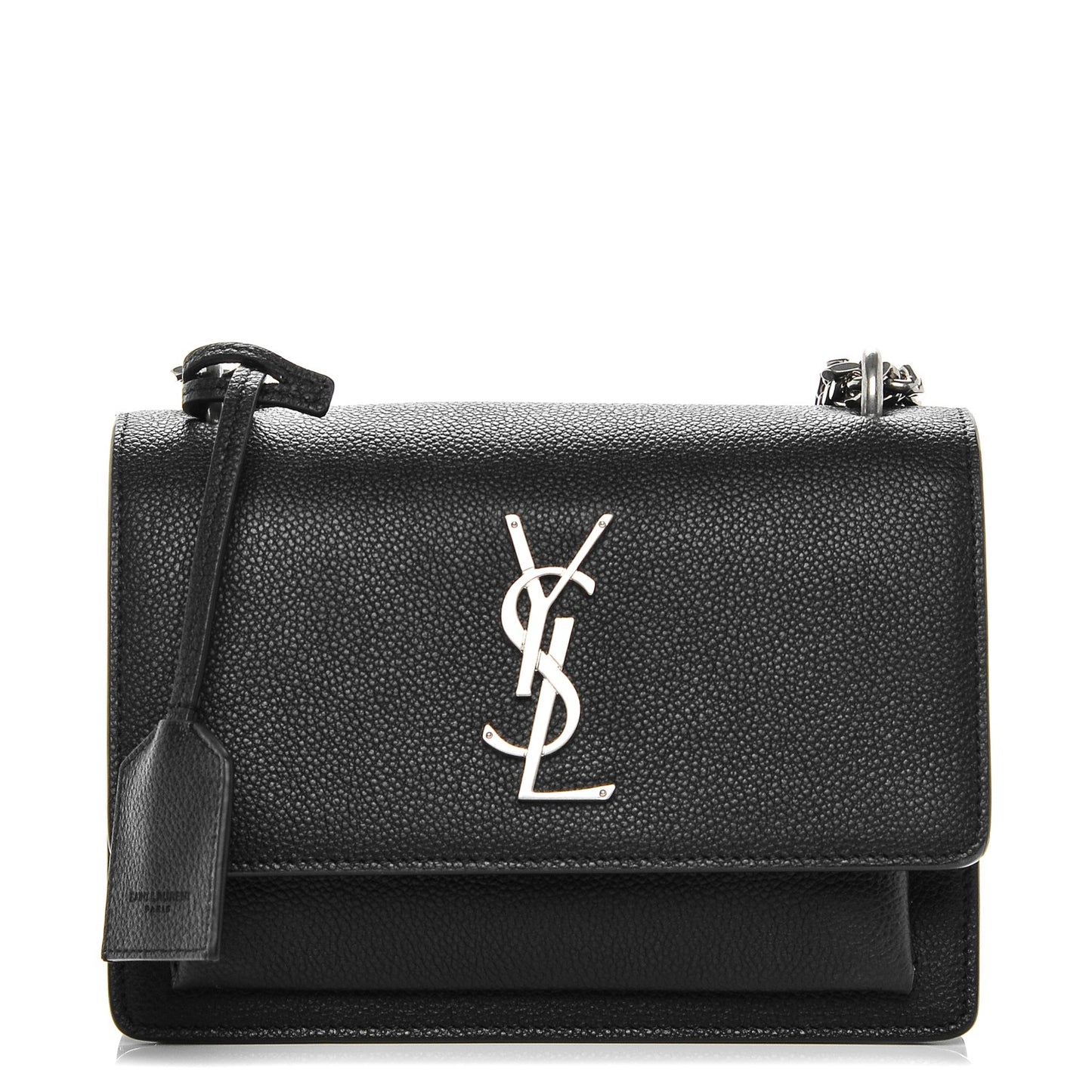 Grained Calfskin Small Monogram Sunset Black