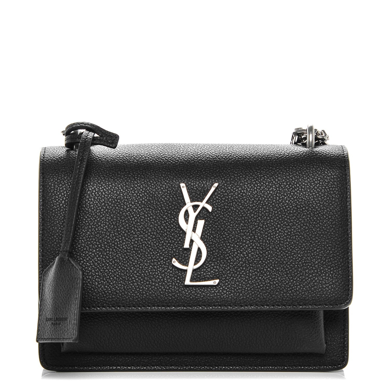Saint Laurent Grained Calfskin Small Monogram Sunset Black 1 of 6