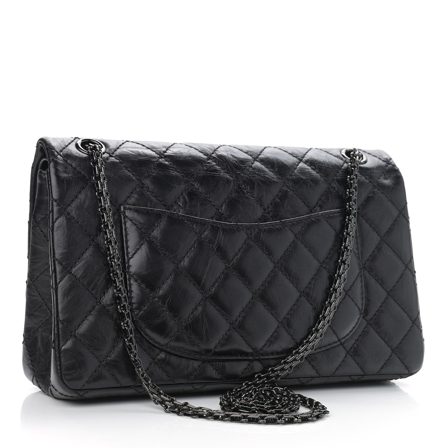 Chanel Aged Calfskin Quilted 2.55 Reissue 226 Flap So Black 3 of 10