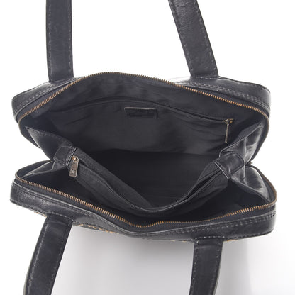 Chanel Calfskin Contrast Stitch Surpique Bowler Black 5 of 15