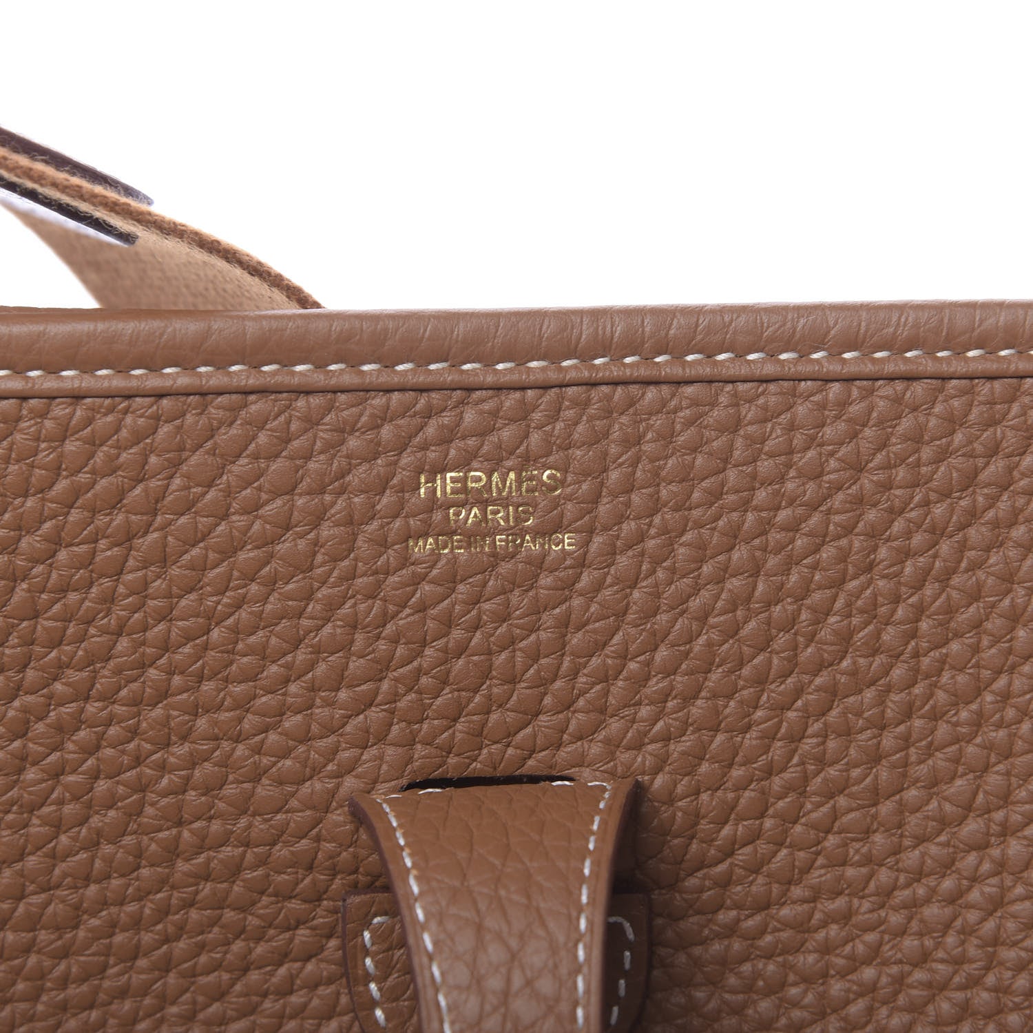 Hermes Taurillon Clemence Evelyne III PM Gold 6 of 11