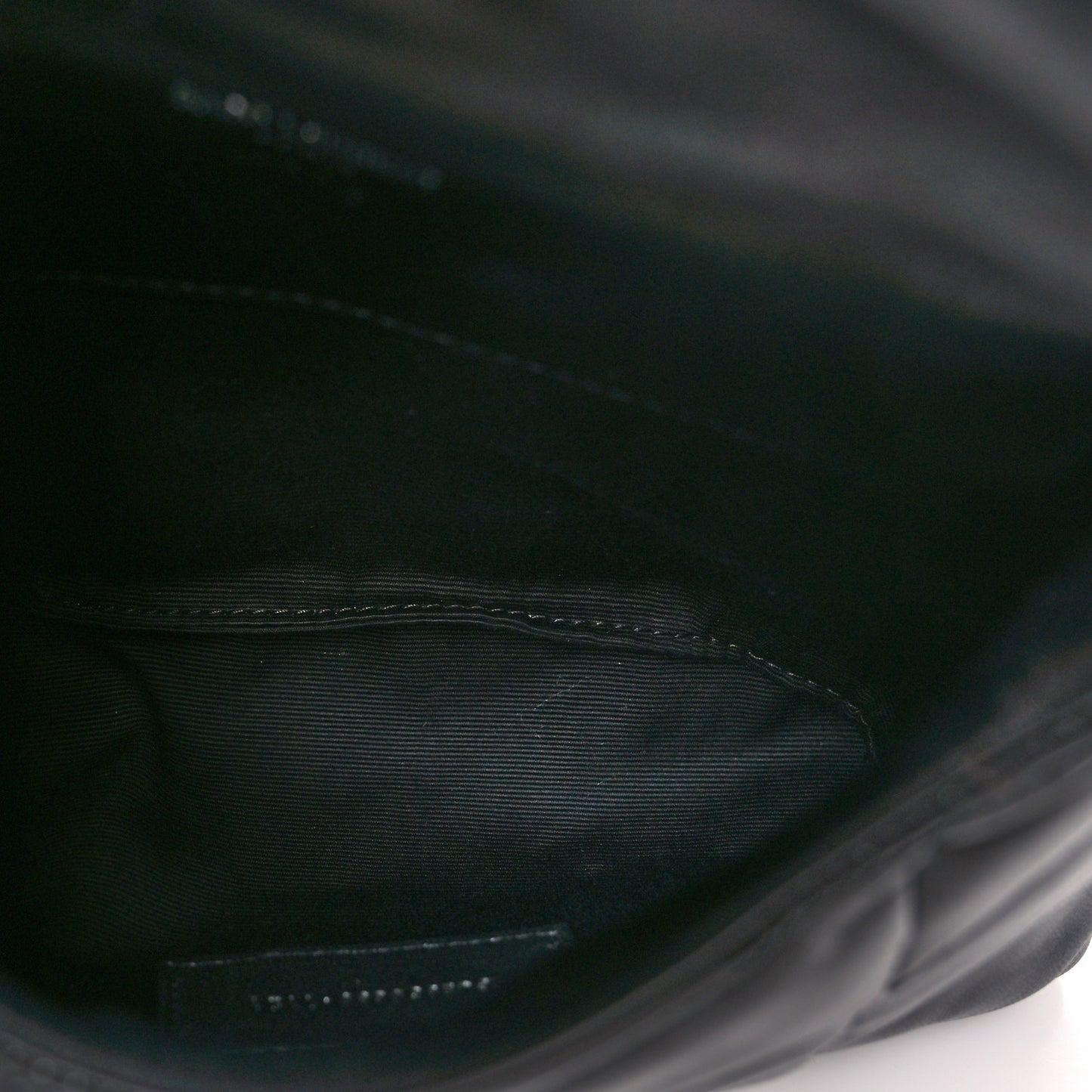 Lambskin Monogram Loulou Puffer Pouch Clutch Black