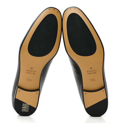 Gucci Calfskin Horsebit Mens Jordaan Loafers 10.5 Black 5 of 14