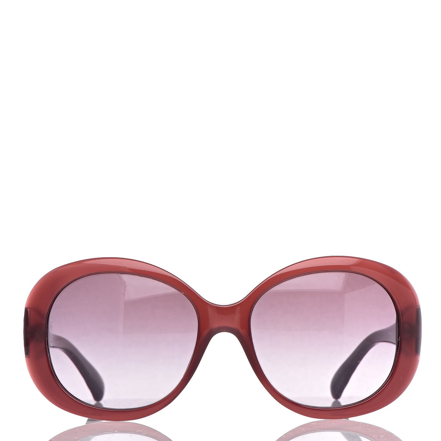 Quilted CC Sunglasses 5188 Burgundy