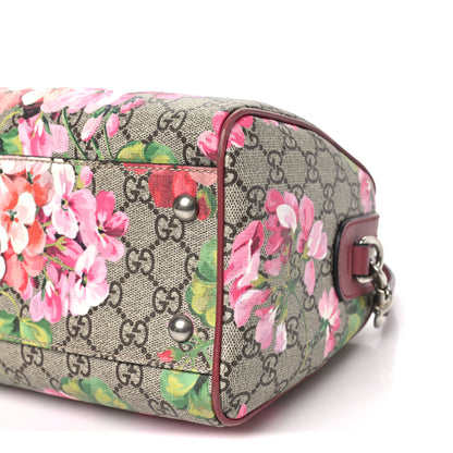 Gucci GG Supreme Monogram Blooms Small Boston Beige Multicolor Dry Rose 9 of 10