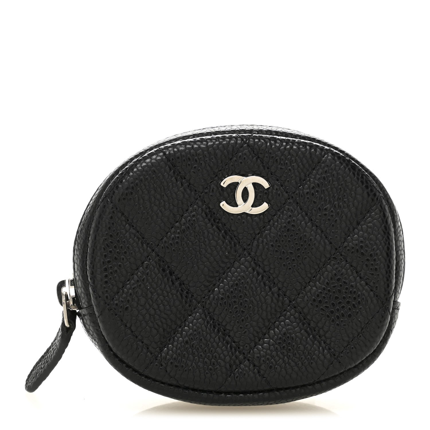 Chanel Caviar Quilted Zip Around Classic Coin Purse Black 1 of 7