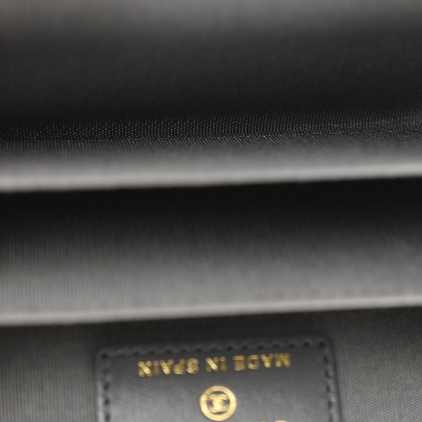 Lambskin Quilted Chanel 19 Zip Around Coin Purse Wallet Dark Grey