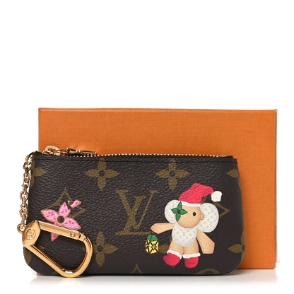 Louis Vuitton Monogram 2024 Christmas Animation Candy Factory Key Pouch Candy Red 7 of 7