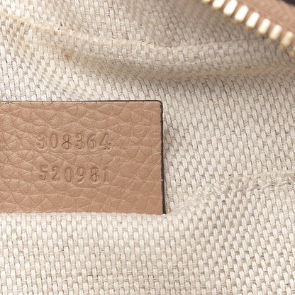 Gucci Pebbled Calfskin Small Soho Disco Bag Camelia 7 of 12