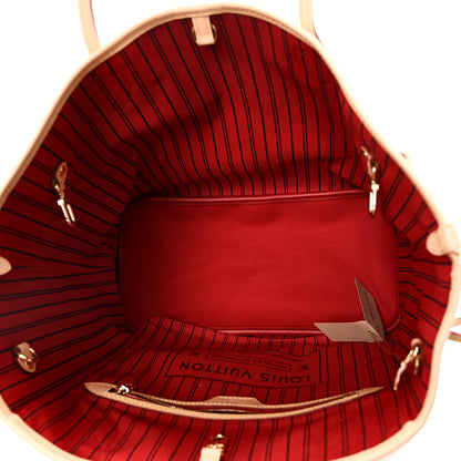 Louis Vuitton Monogram Inside Out Neverfull Bandouliere MM Rouge Sari 5 of 10