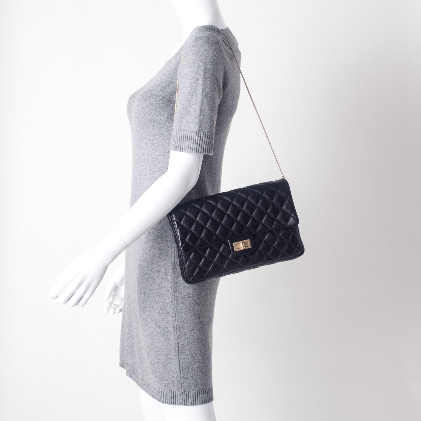 Lambskin Reissue 2.55 Clutch Black