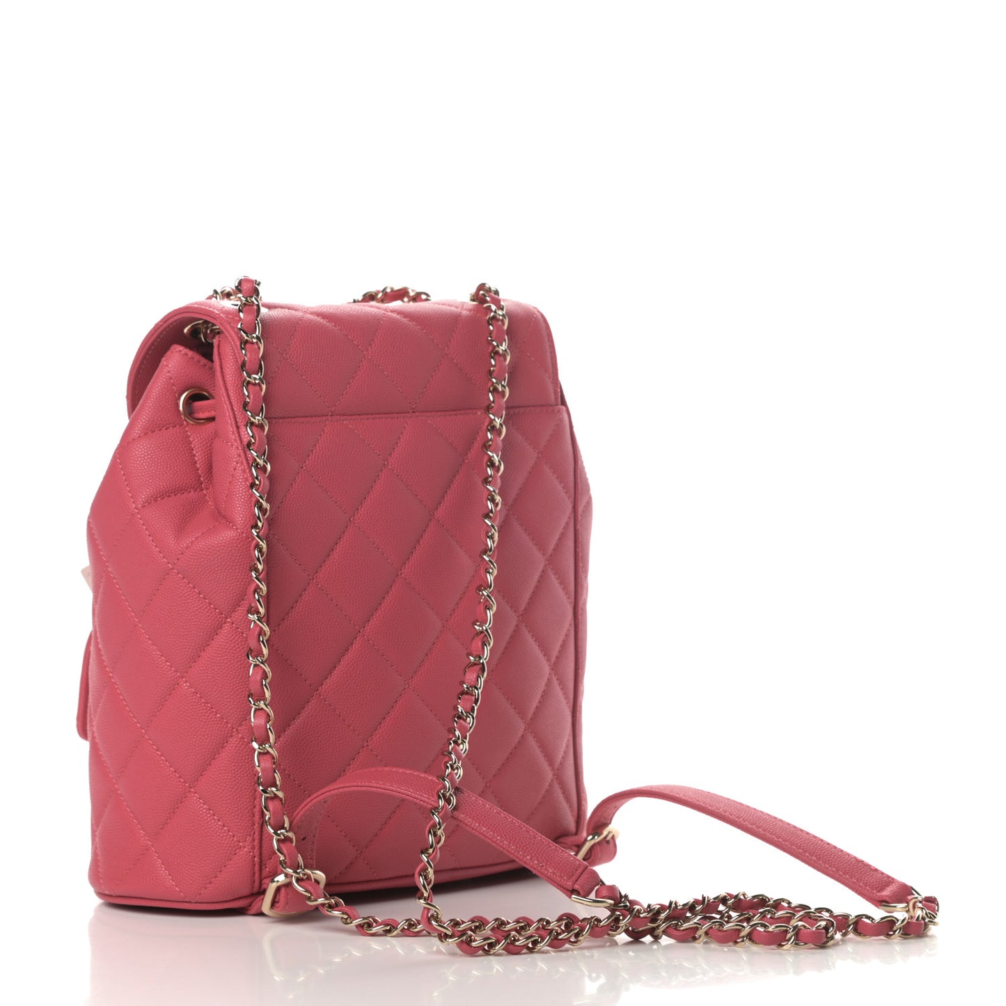 Caviar Quilted Backpack Bag Pink