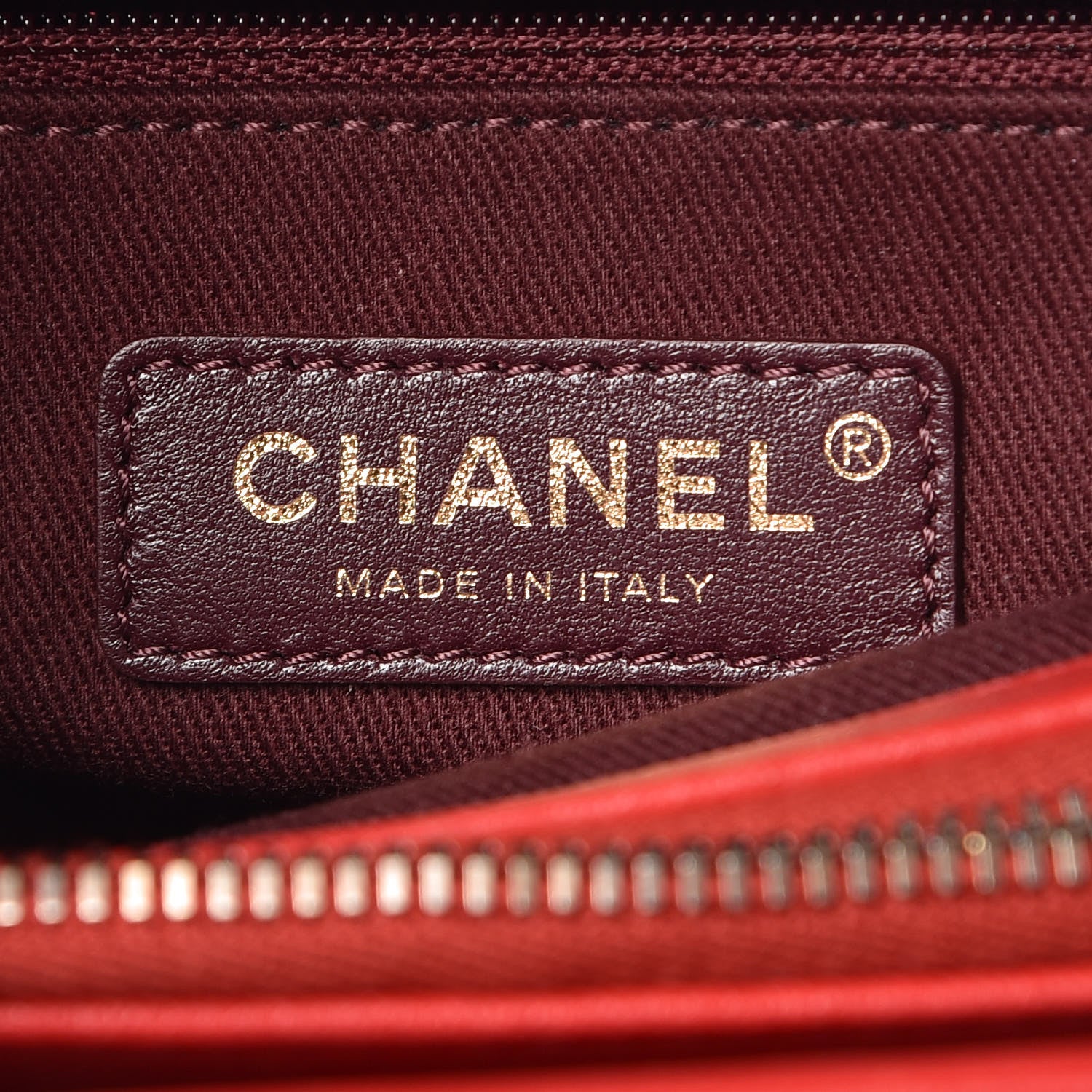 Chanel Shiny Sheepskin Quilted Small Trapezio Flap Red 8 of 10