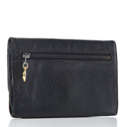 Chanel Caviar CC Timeless Flap Wallet Black 3 of 6