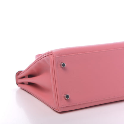 Hermes Evercolor Verso Kelly Retourne 32 Rose D'ete Terre Battue 9 of 11