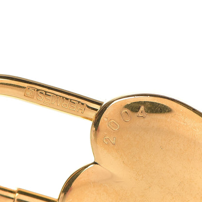 Hermes Annee De La Fantaisie Heart Cadena Lock Gold 4 of 5