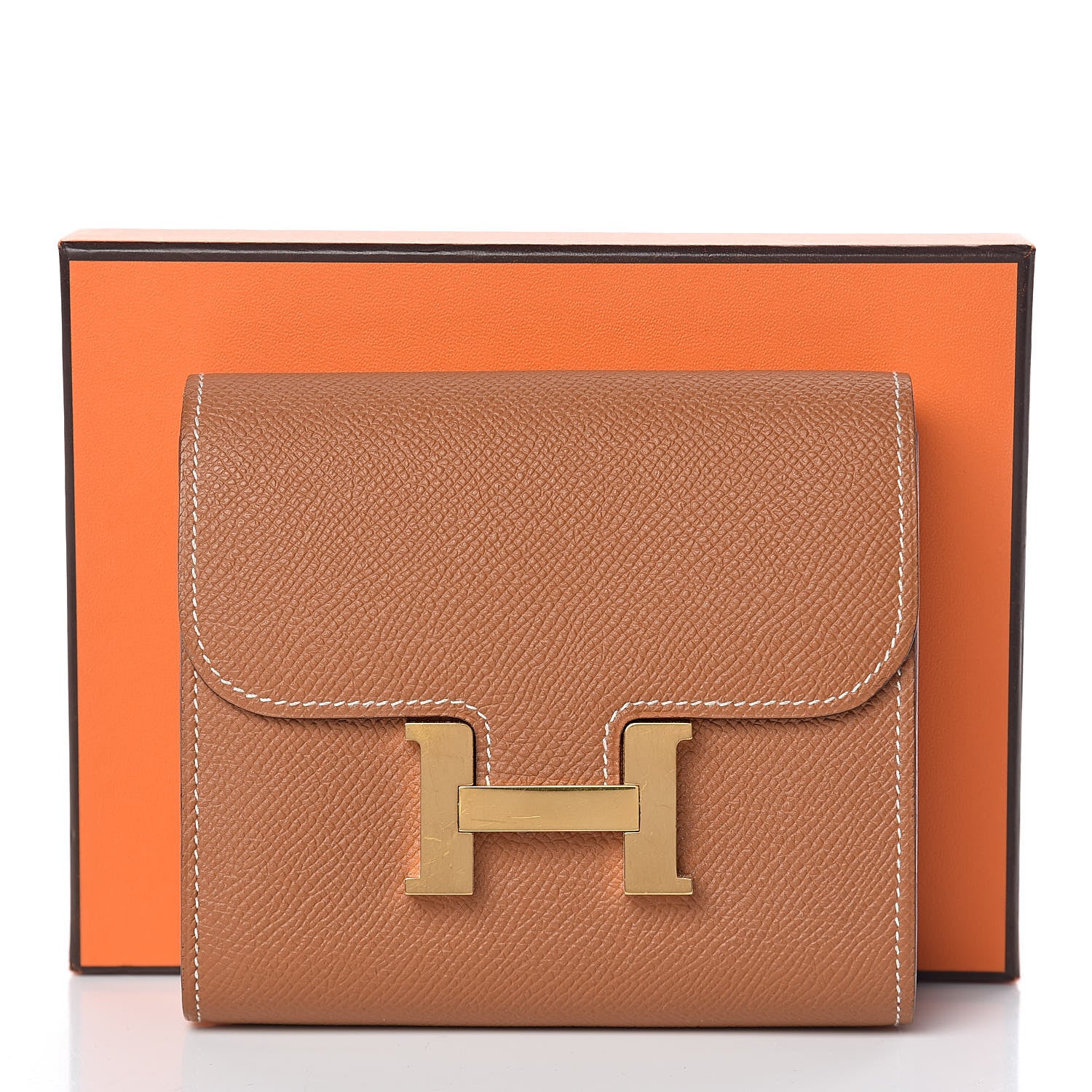 Hermes Epsom Constance Short Wallet Gold 9 of 9