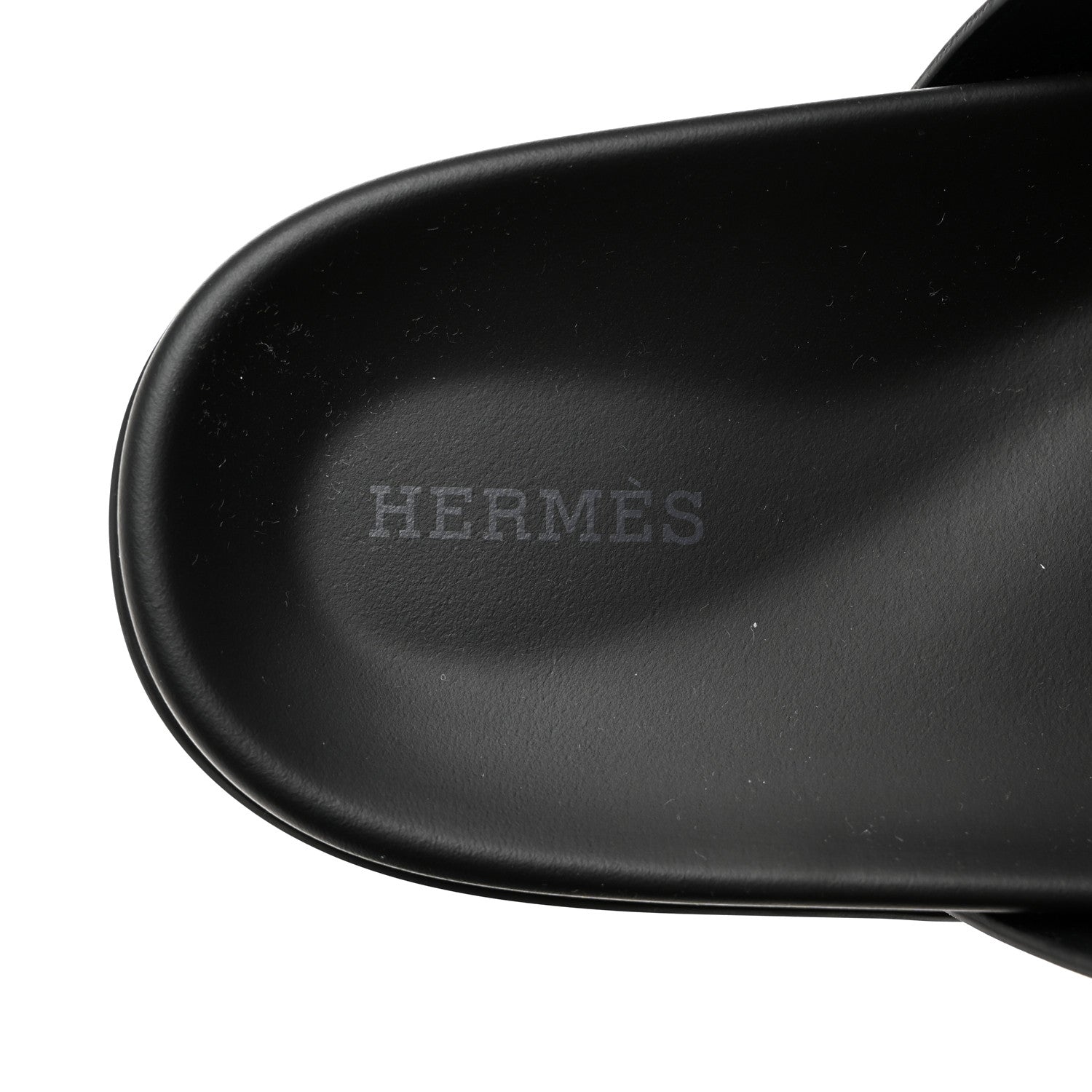 Hermes Calfskin Womens Chypre Sandals 40.5 Black 6 of 9