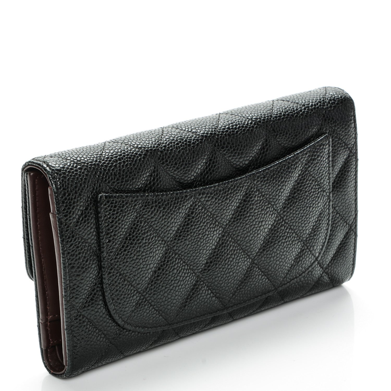 Chanel Caviar Quilted Large Flap Wallet Black 3 of 8