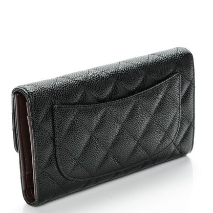Chanel Caviar Quilted Large Flap Wallet Black 3 of 8