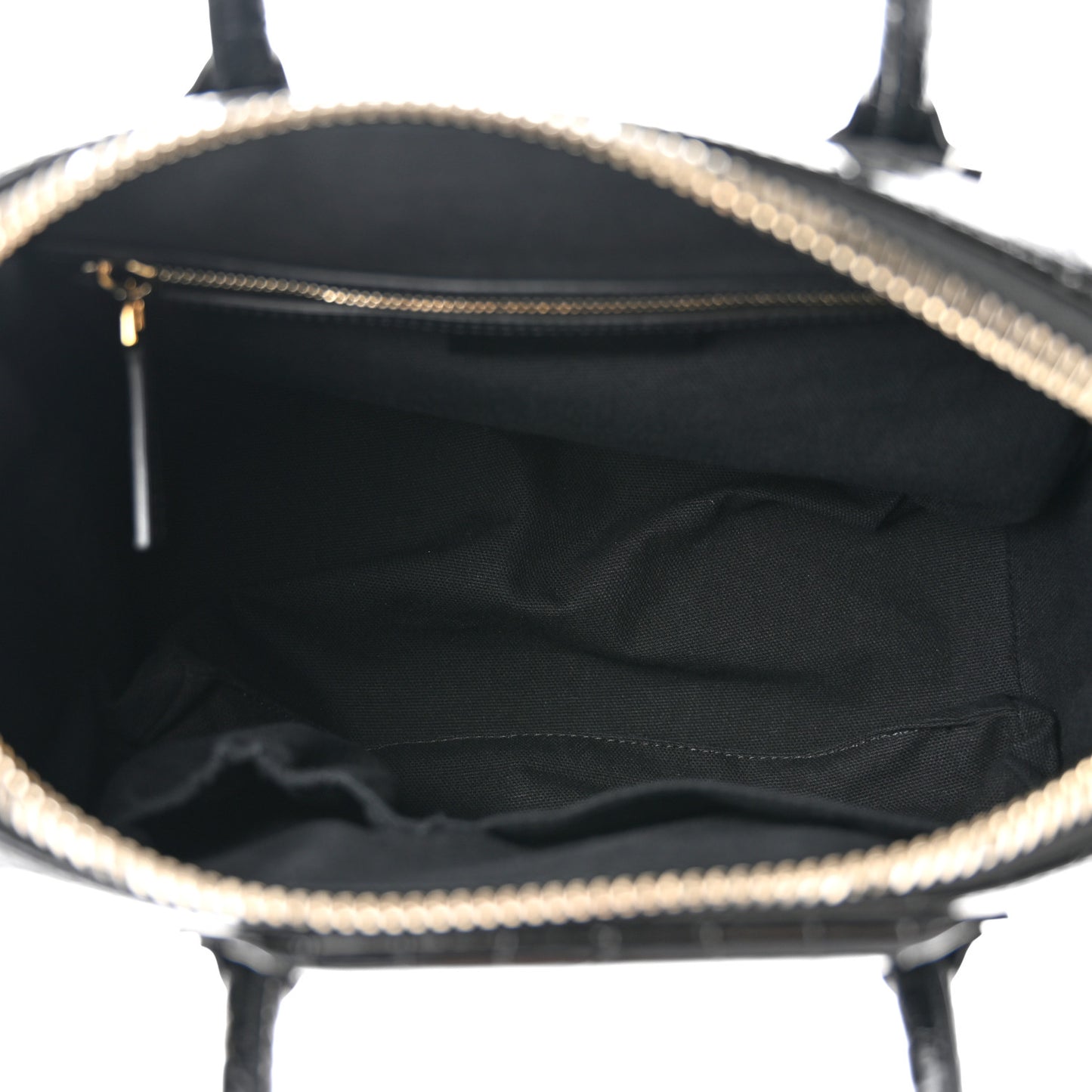 Calfskin Crocodile Embossed Small Antigona Black