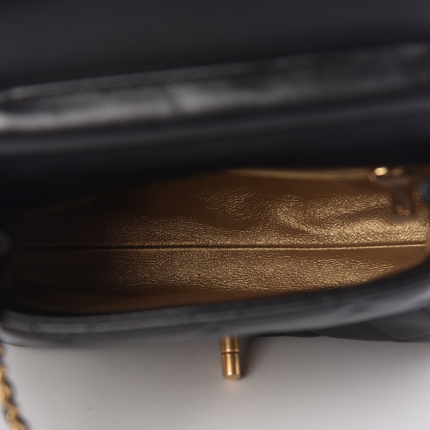 Lambskin Pearl Quilted Side Packs Black