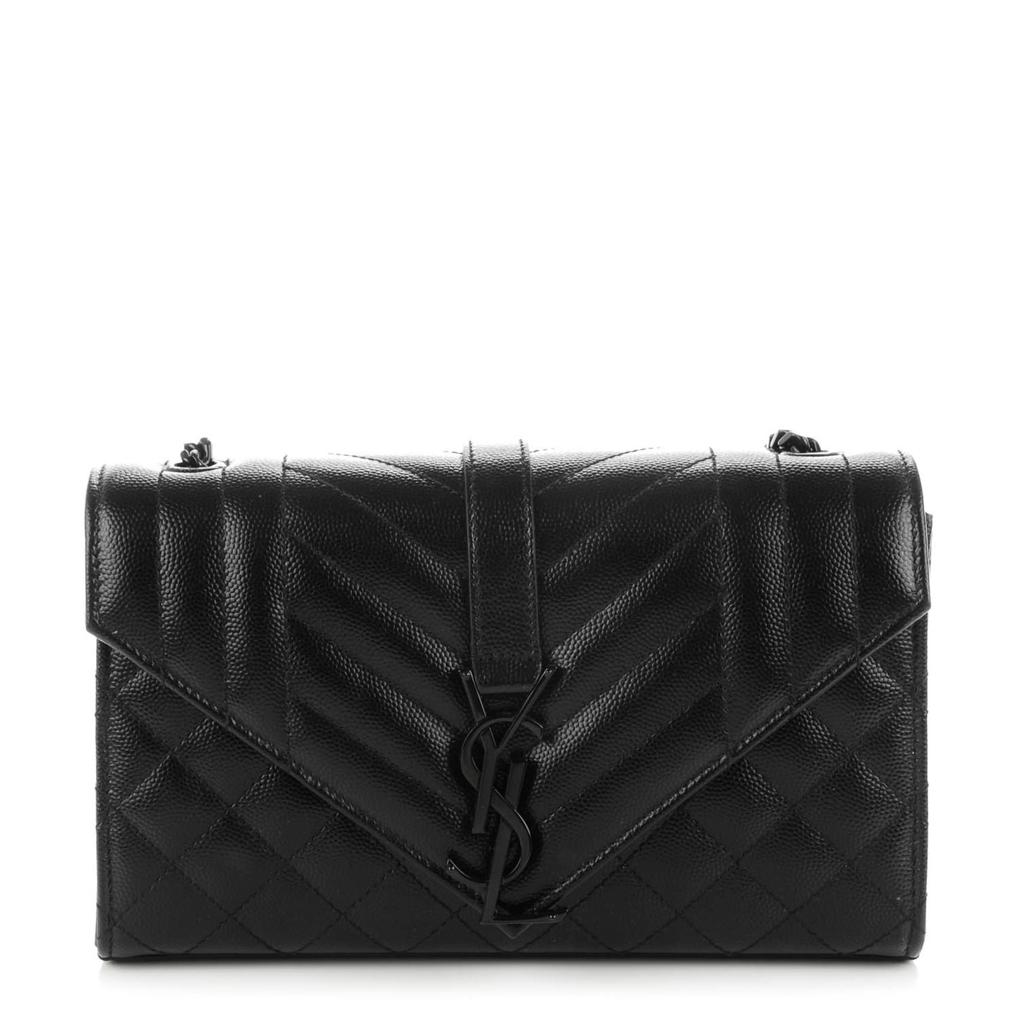 Grain De Poudre Tri-Quilt Monogram Small College Bag Black