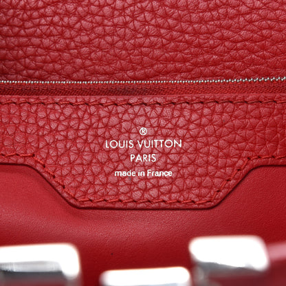 Louis Vuitton Taurillon Snakeskin Capucines MM Rubis 6 of 20