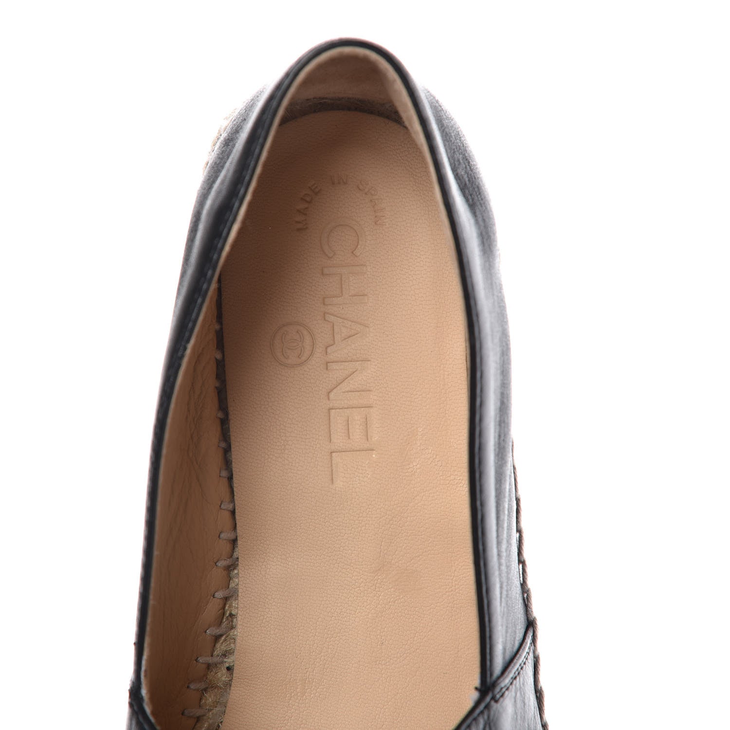 Chanel Lambskin CC Espadrilles 39 Black 8 of 11